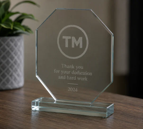 Personalised engraved glass